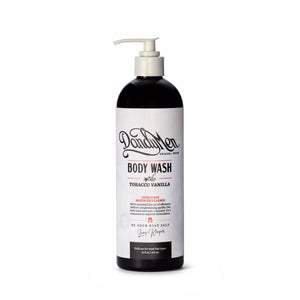 DandyMen gel de ducha hidratante en botella para uso diario.