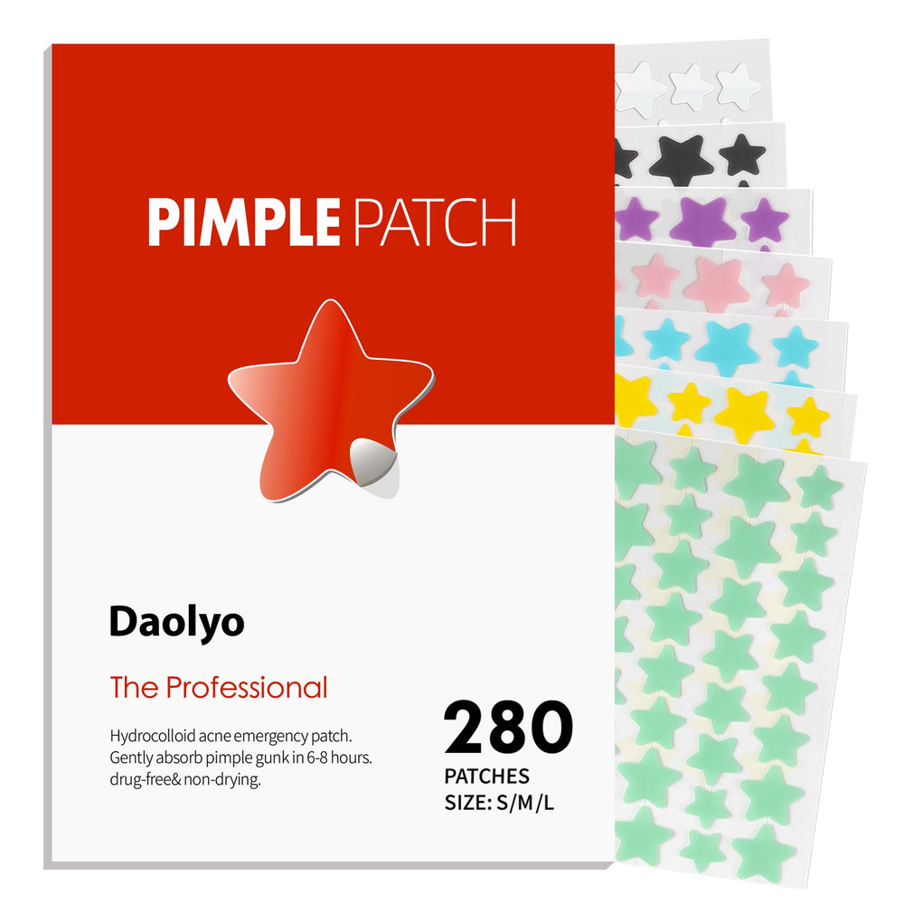 Parche Daolyo estrella 10 mm para granos pequeños, cobertura discreta.