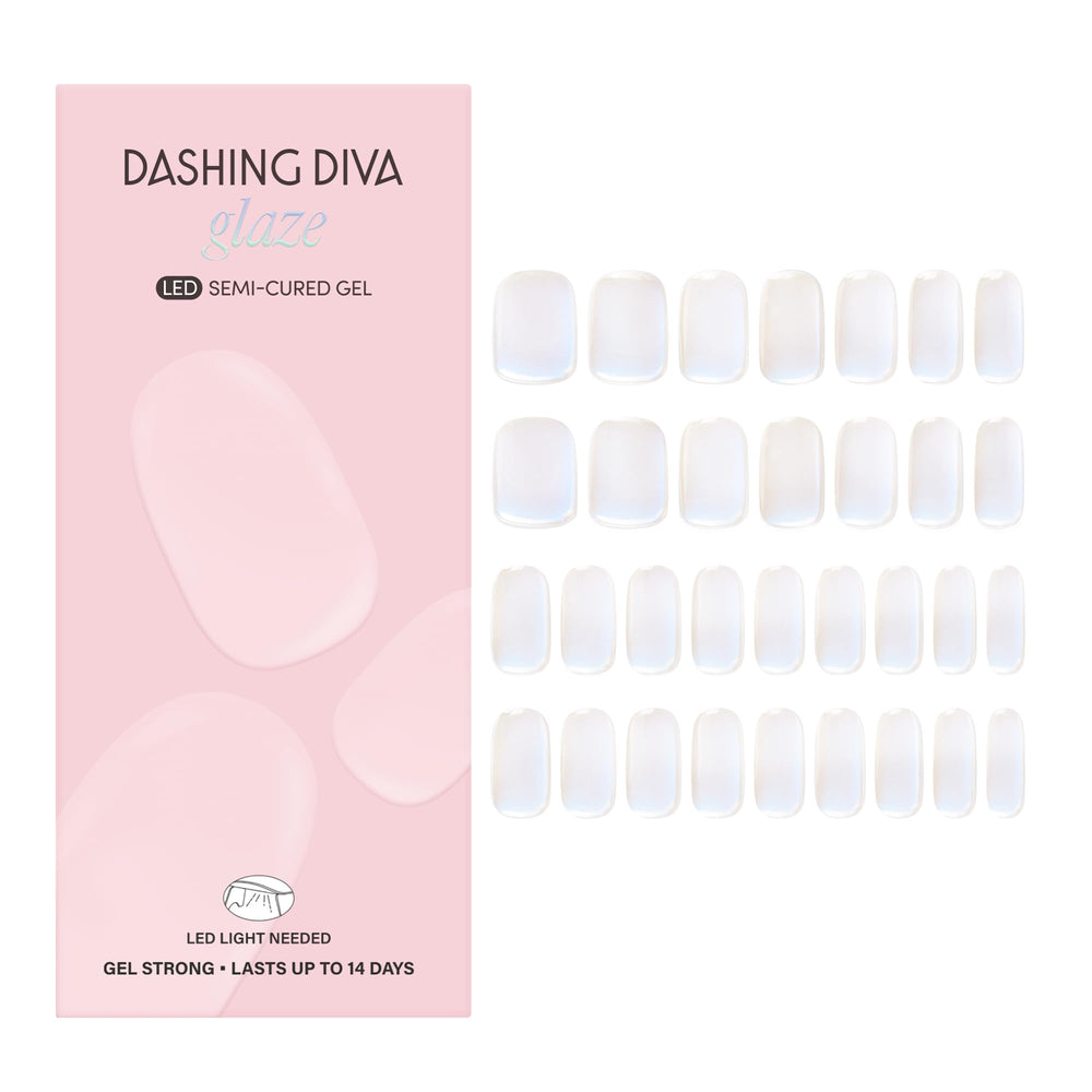 Dashing Diva Glaze Effects cintas iridiscentes close-up, brillo duradero.