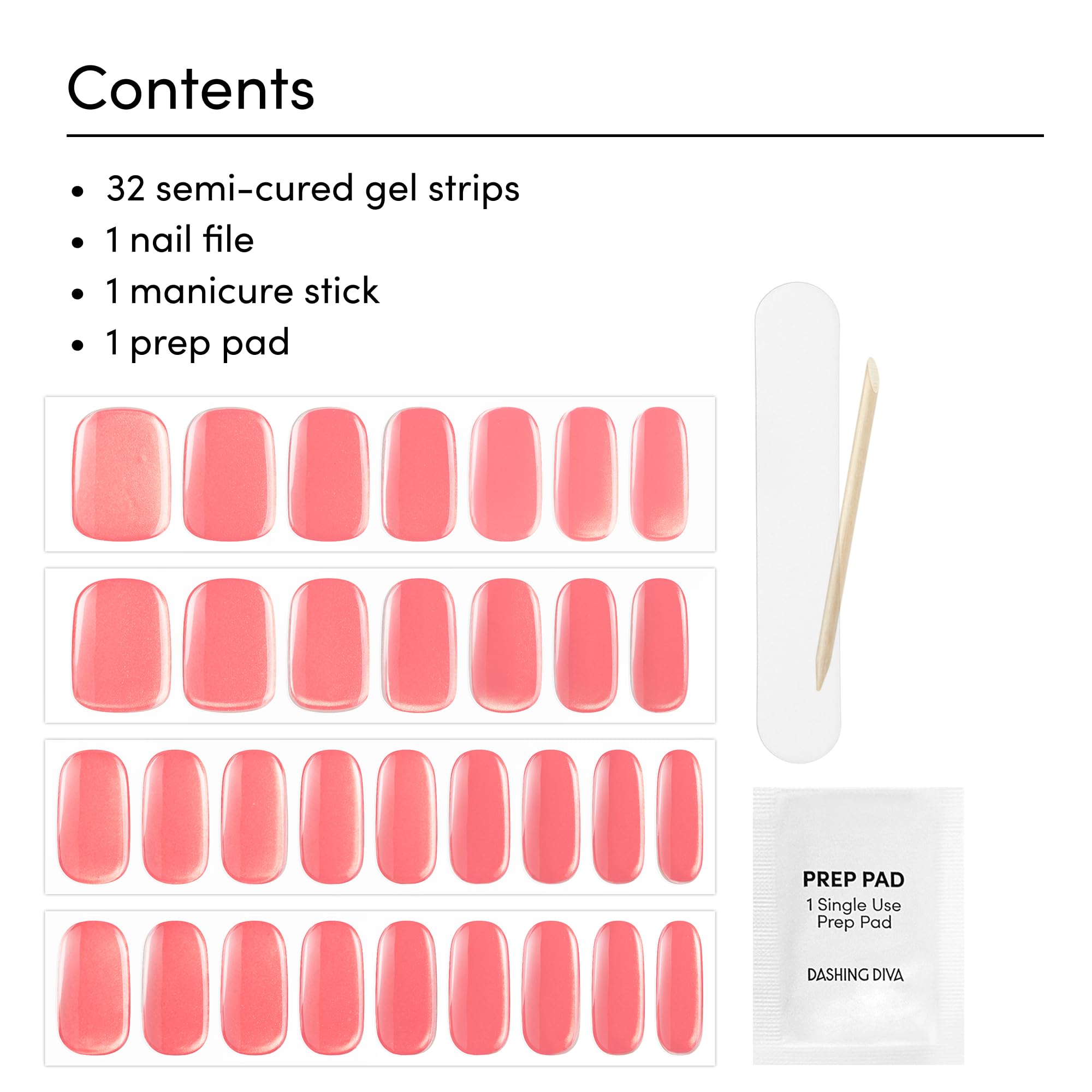 Dashing Diva Glaze kit de cuatro piezas para manicura rápida y fácil