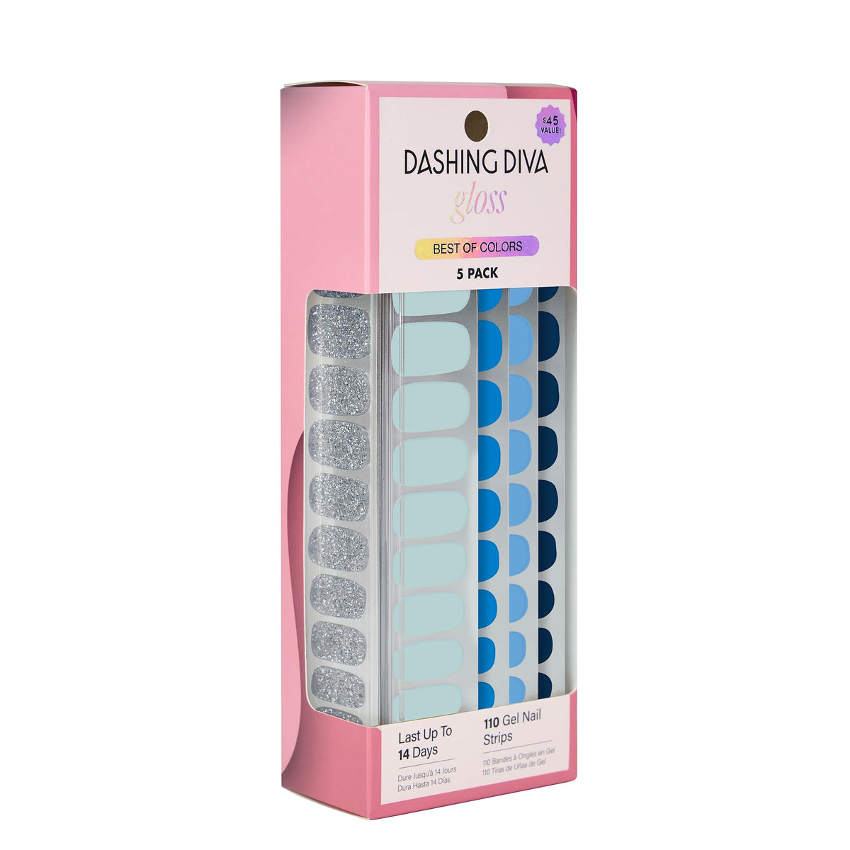 Dashing Diva: 110 envolturas para uñas con durabilidad.