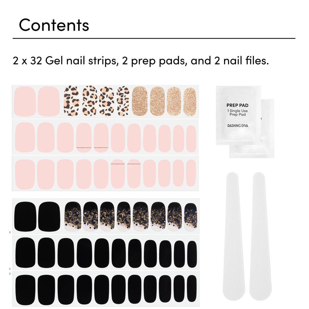 Lima de uñas incluida de Dashing Diva para dar forma precisa.