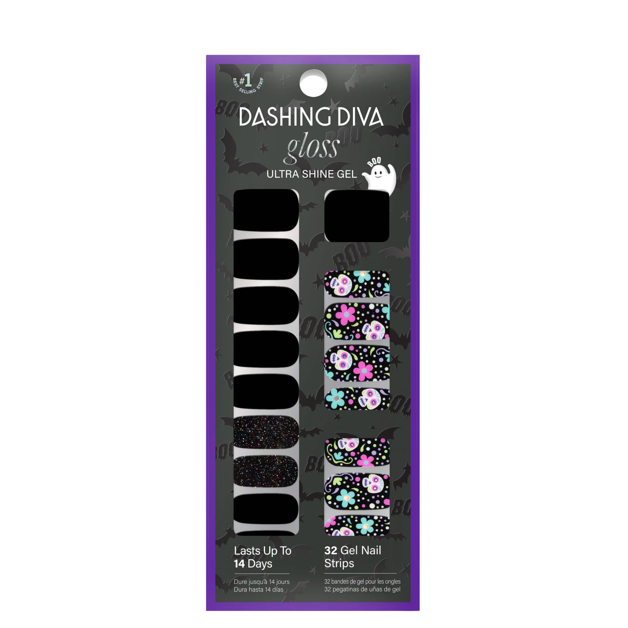Parches de uñas Dashing Diva Bone To Pick para un look glam rápido