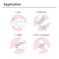 Prep pad incluido para una base limpia y mejor adherencia.