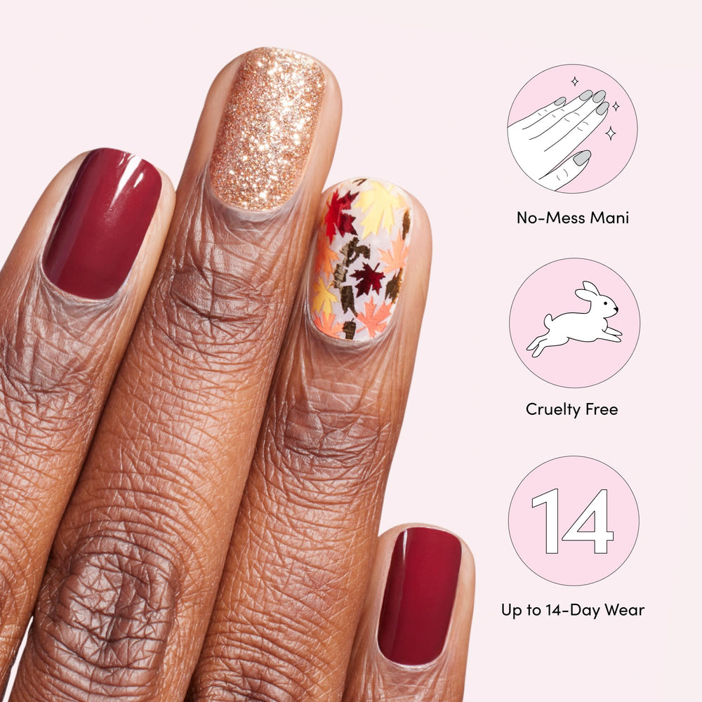 Tiras Dashing Diva Gloss duran hasta 14 días.
