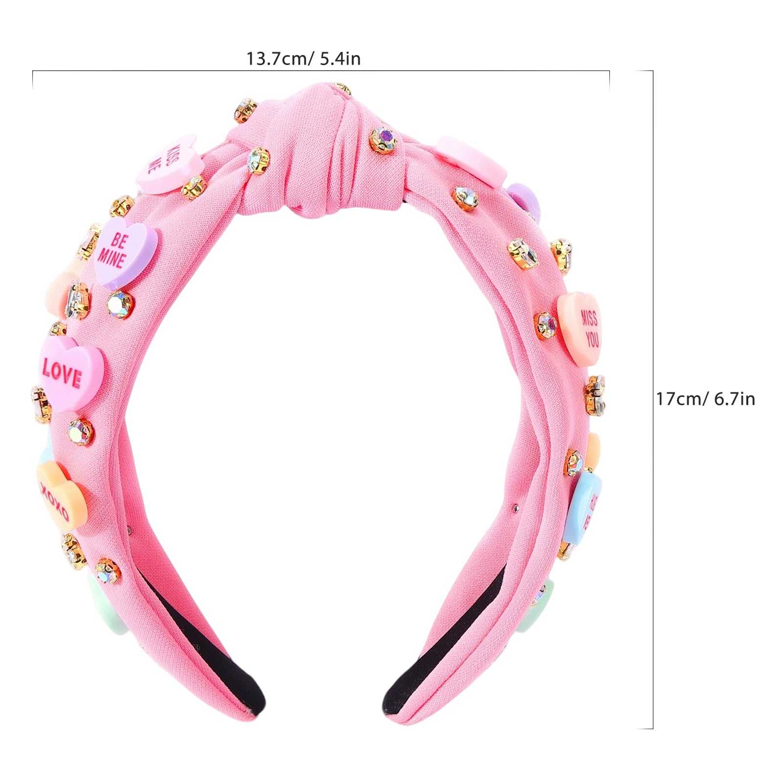 DATANSUN diadema con cristales y corazones, regalo perfecto.