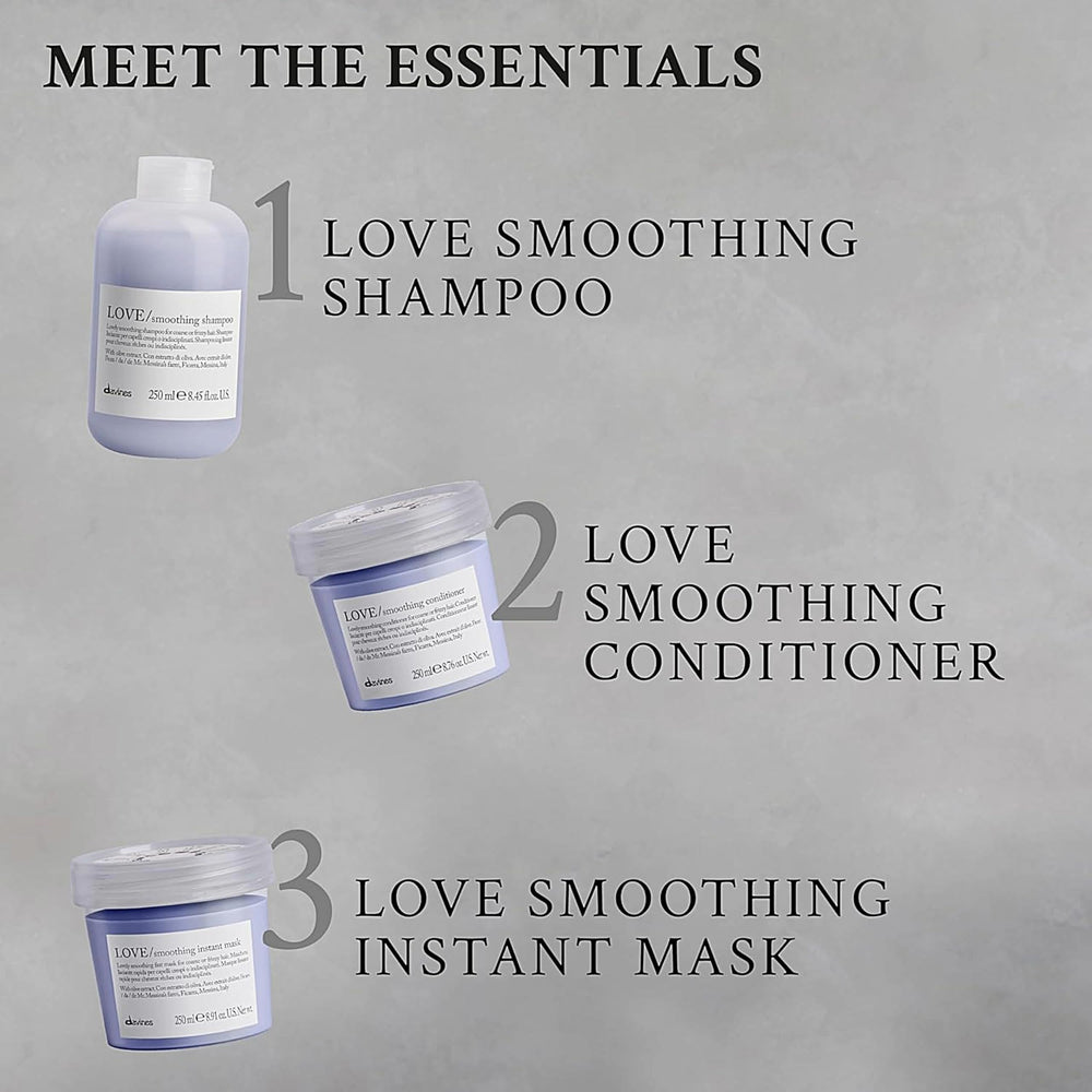 Davines LOVE champú, ritual diario suave para cabellos encrespados