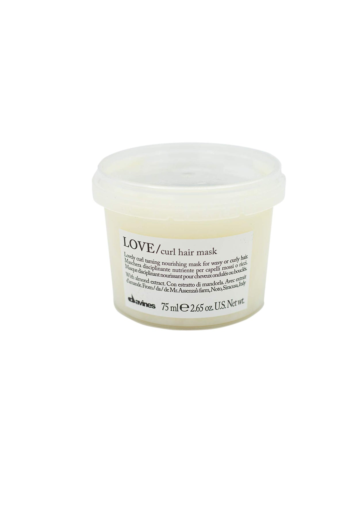Davines LOVE Curl en bote, mascarilla para rizos hidratantes.