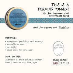 Davines pomada formadora acabado brillo natural para cabello corto