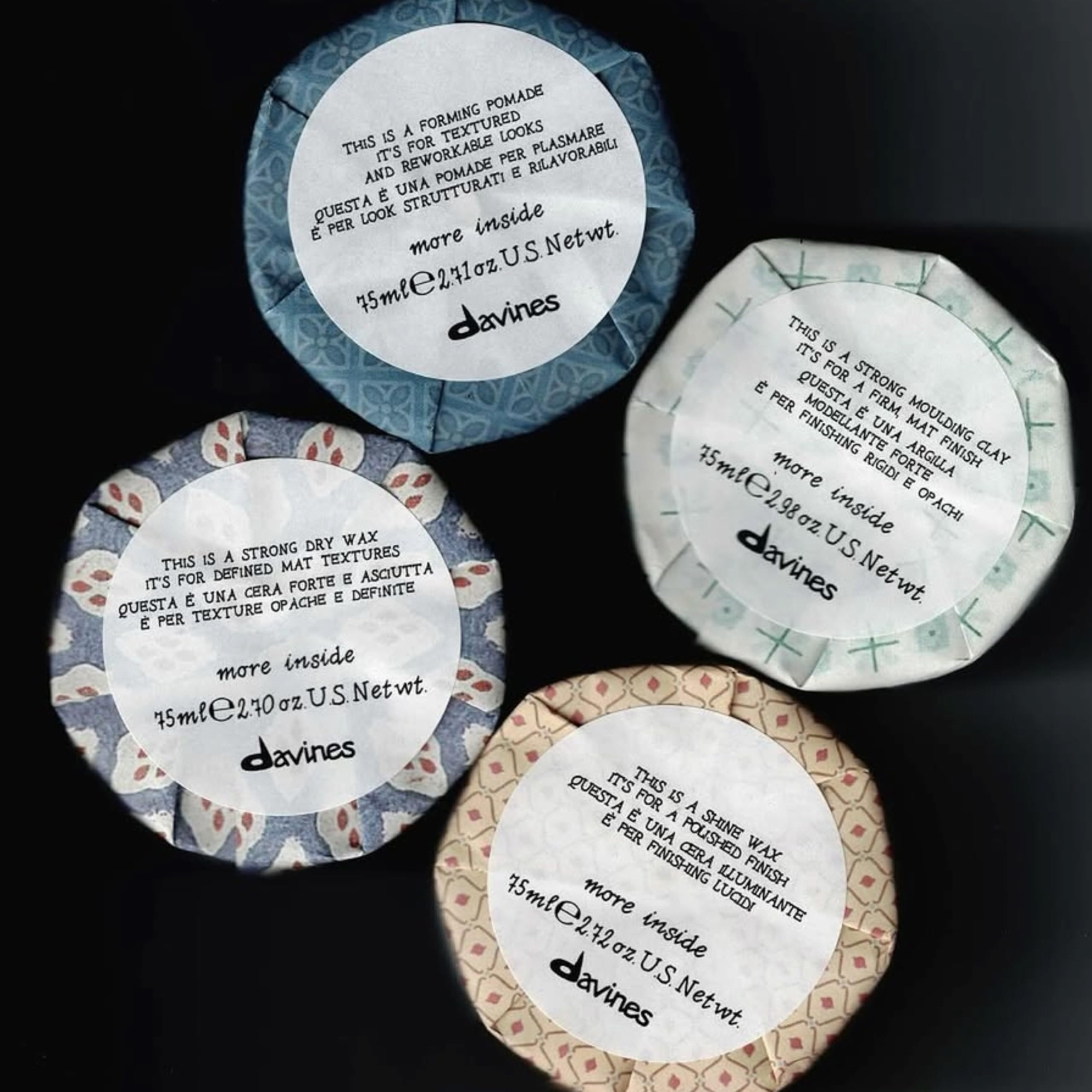 Davines pomada formadora memoria de estilo para mantener la forma
