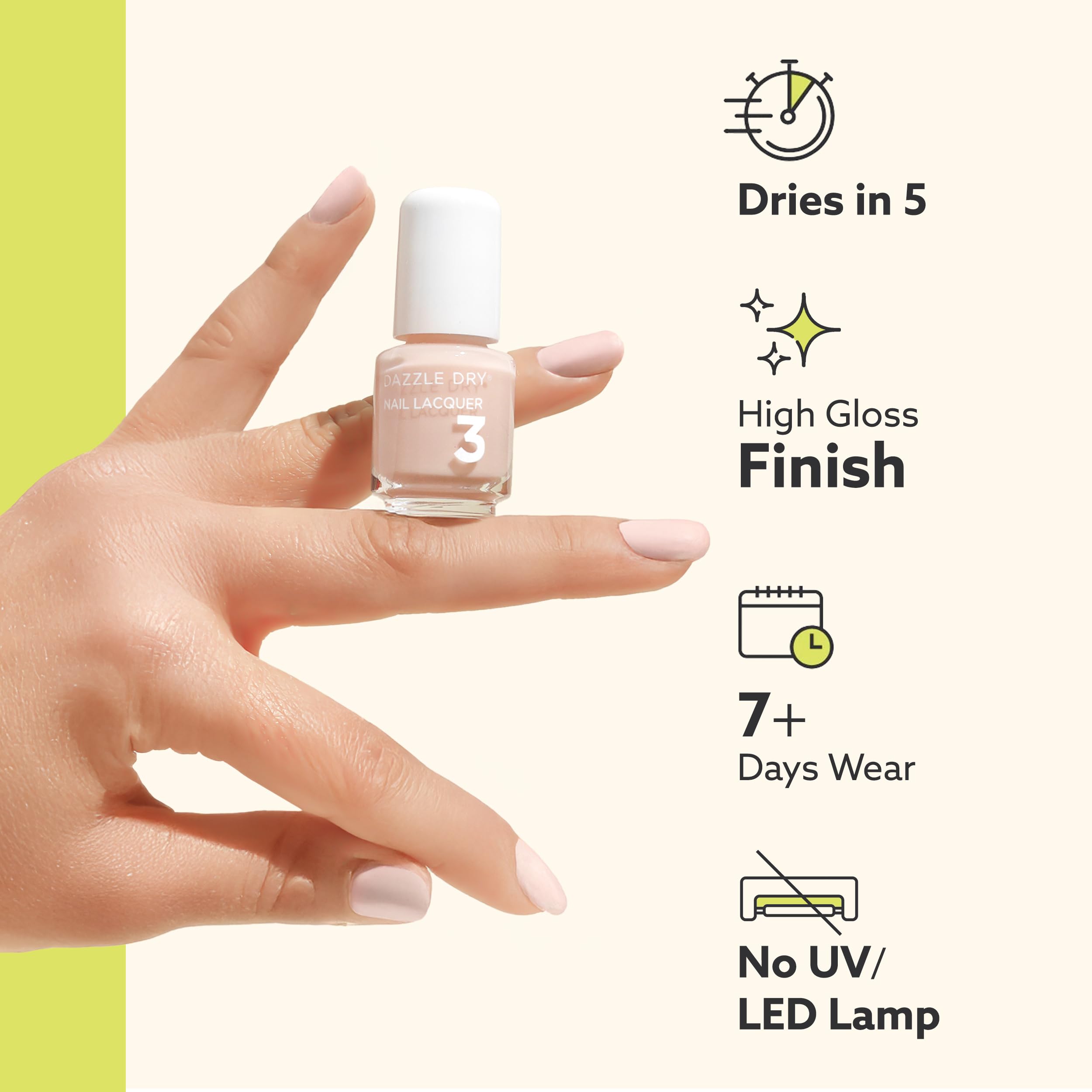 Dazzle Dry Diluente Revive para restaurar la consistencia del esmalte.