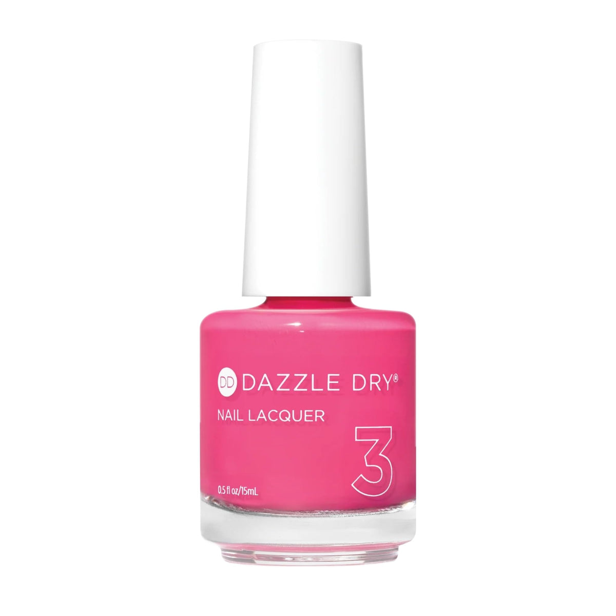 Dazzle Dry Frambuesa Crema en botella, color cremoso para uñas.