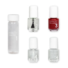 Dazzle Dry Mini Kit: sistema de 4 pasos para uñas con secado rápido