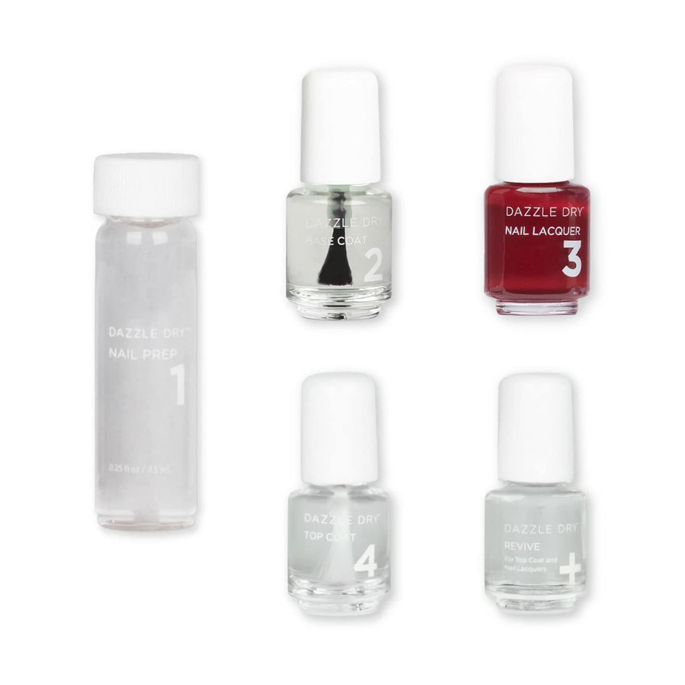 Dazzle Dry Preparación de uñas para base limpia y duradera.