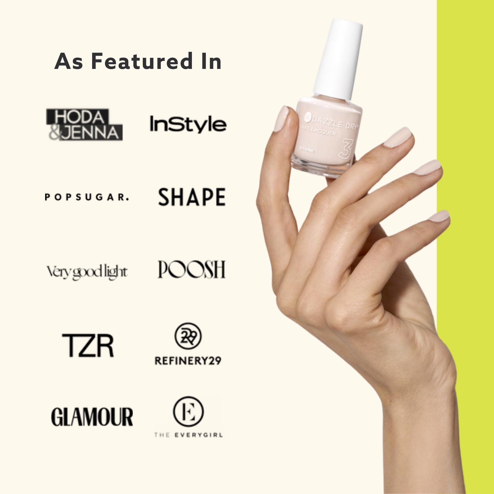 Dazzle Dry White Lightning: crema de color uniforme para cobertura estable.