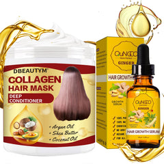 DBEAUTYM mascarilla capilar con colágeno: textura cremosa para hidratación suave