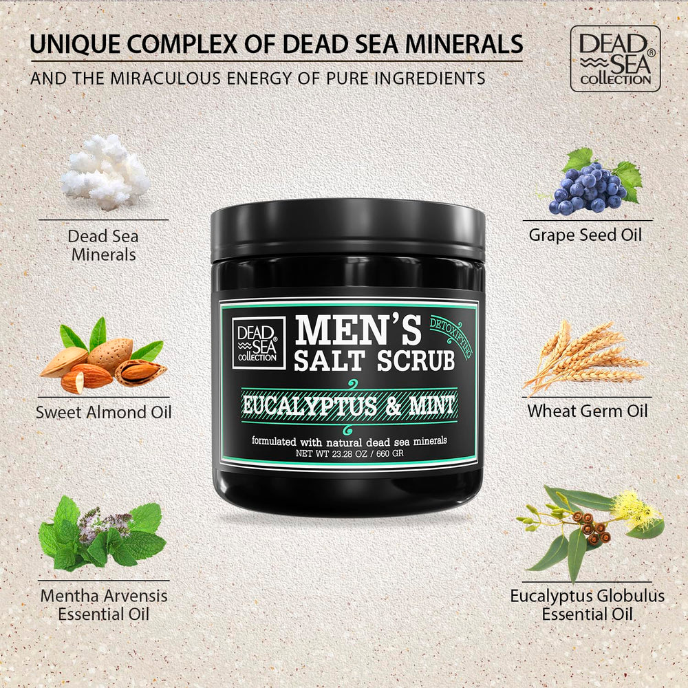 Dead Sea Collection aroma mentol eucalipto, sensación vigorizante en la piel.