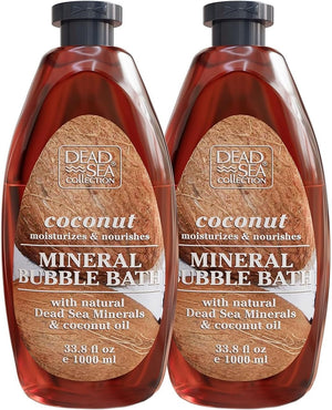 Dead Sea Collection espuma de baño con coco para piel suave tras el baño.