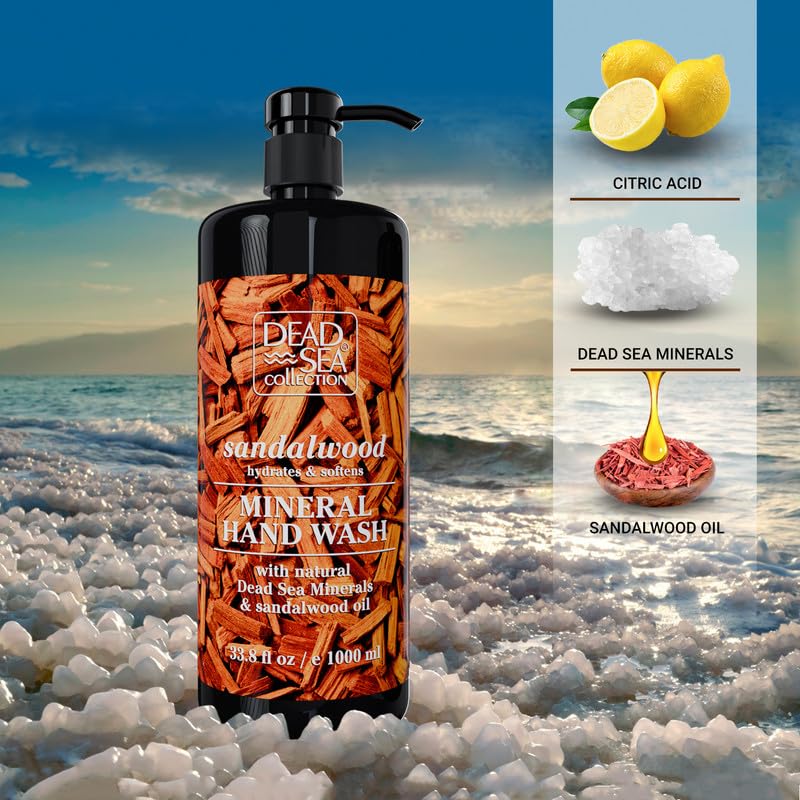 Dead Sea Collection etiqueta sandalo: aroma delicado para una experiencia agradable.