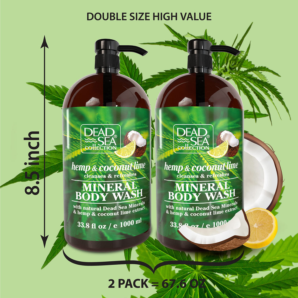 Dead Sea Collection Hemp & Coconut Lime, tapa-cierre: experiencia de spa en casa.