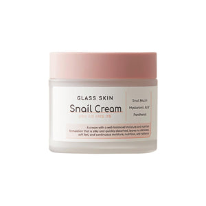DEARBOO crema caracol en bote con textura seda para hidratación suave.