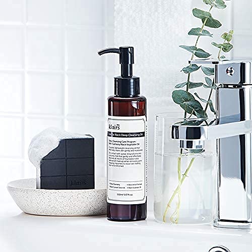 DearKlairs Aceite limpiador negro, libre de crueldad y vegano