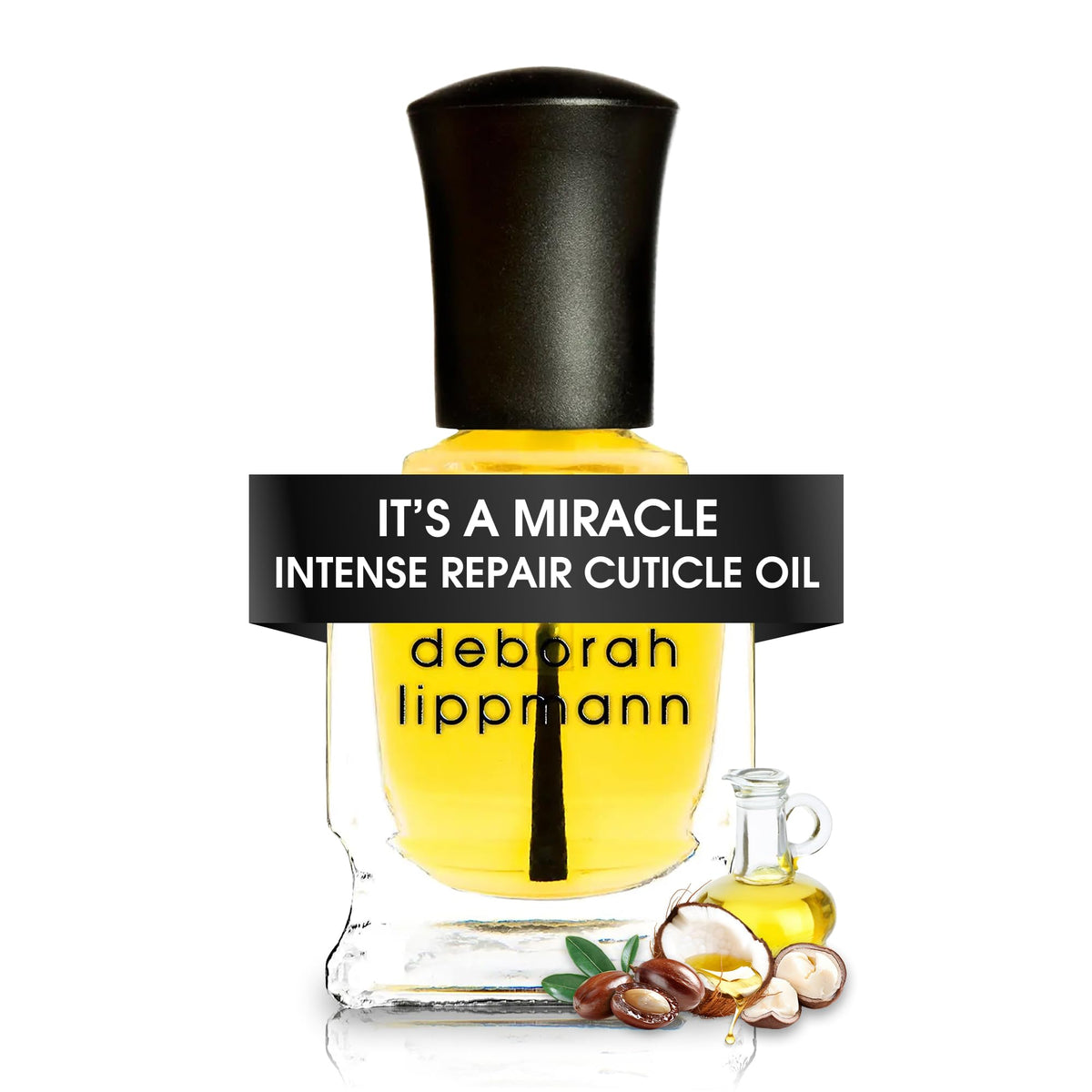 Deborah Lippmann It's A Miracle Aceite de Cutícula en botella, hidrata cutículas secas.