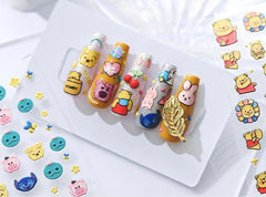 Dedyel pegatinas para uñas con caritas divertidas para DIY fácil.