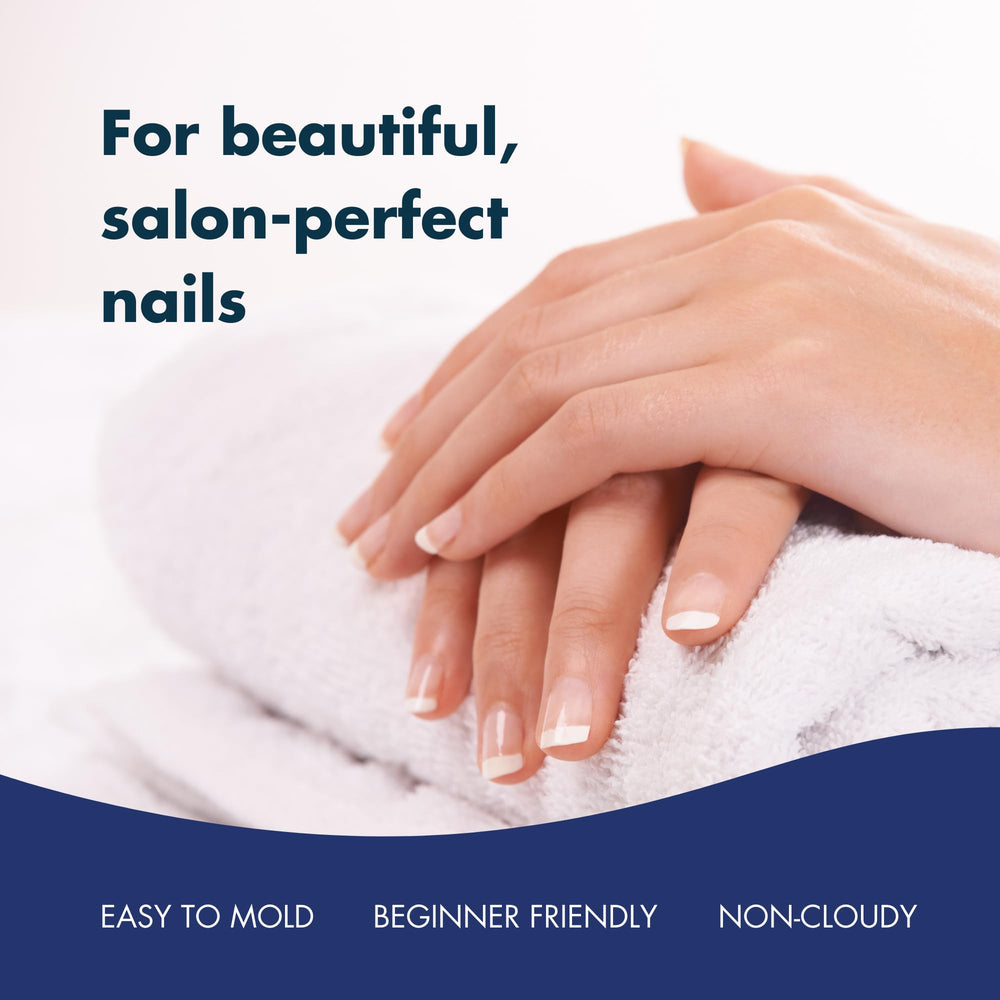 Acabado cristalino gracias a la claridad del polvo DeEnti.