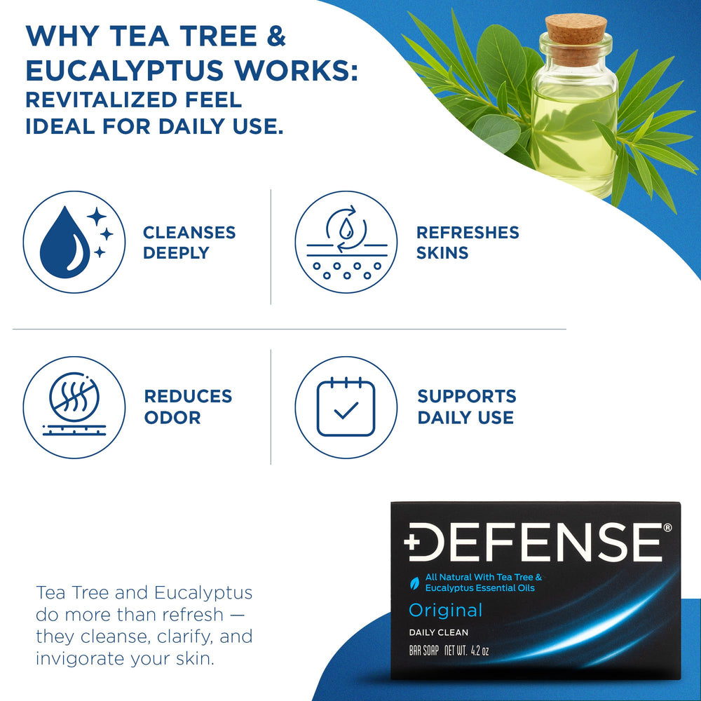 Defense Soap sin fragancia, hipoalergénico para piel sensible en entrenamientos.