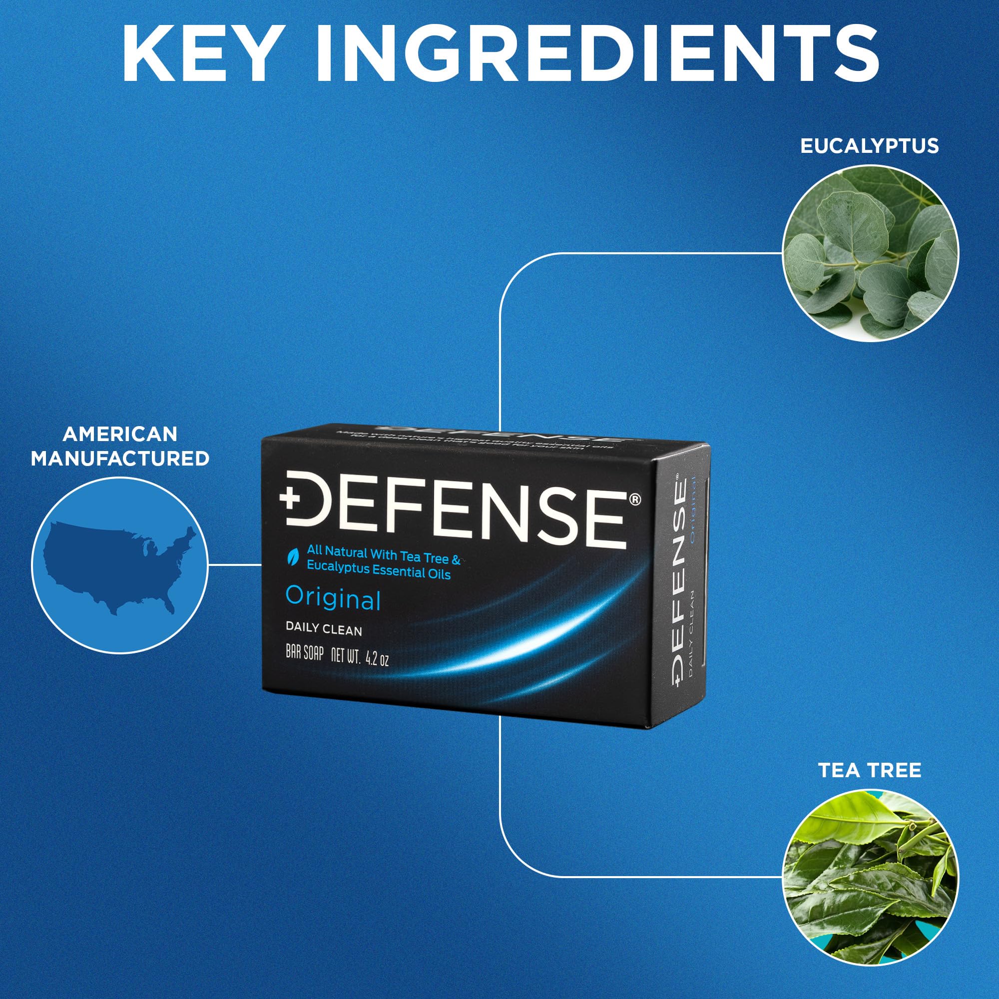 Defense Soap barra crema-texturada, ideal para eliminar suciedad y grasa tras entrenos.