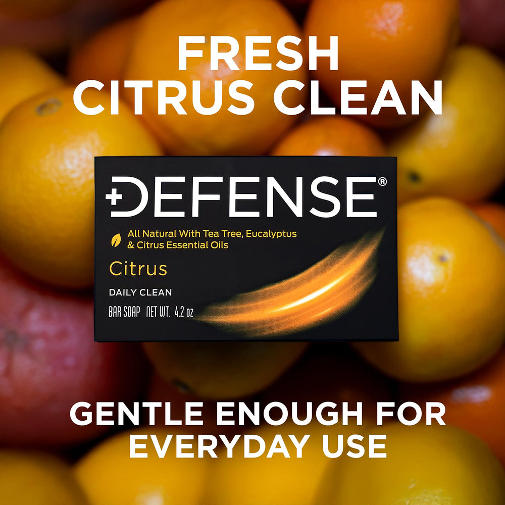 Defense Soap Citrus Bar, listo para usar en la ducha tras entrenar.