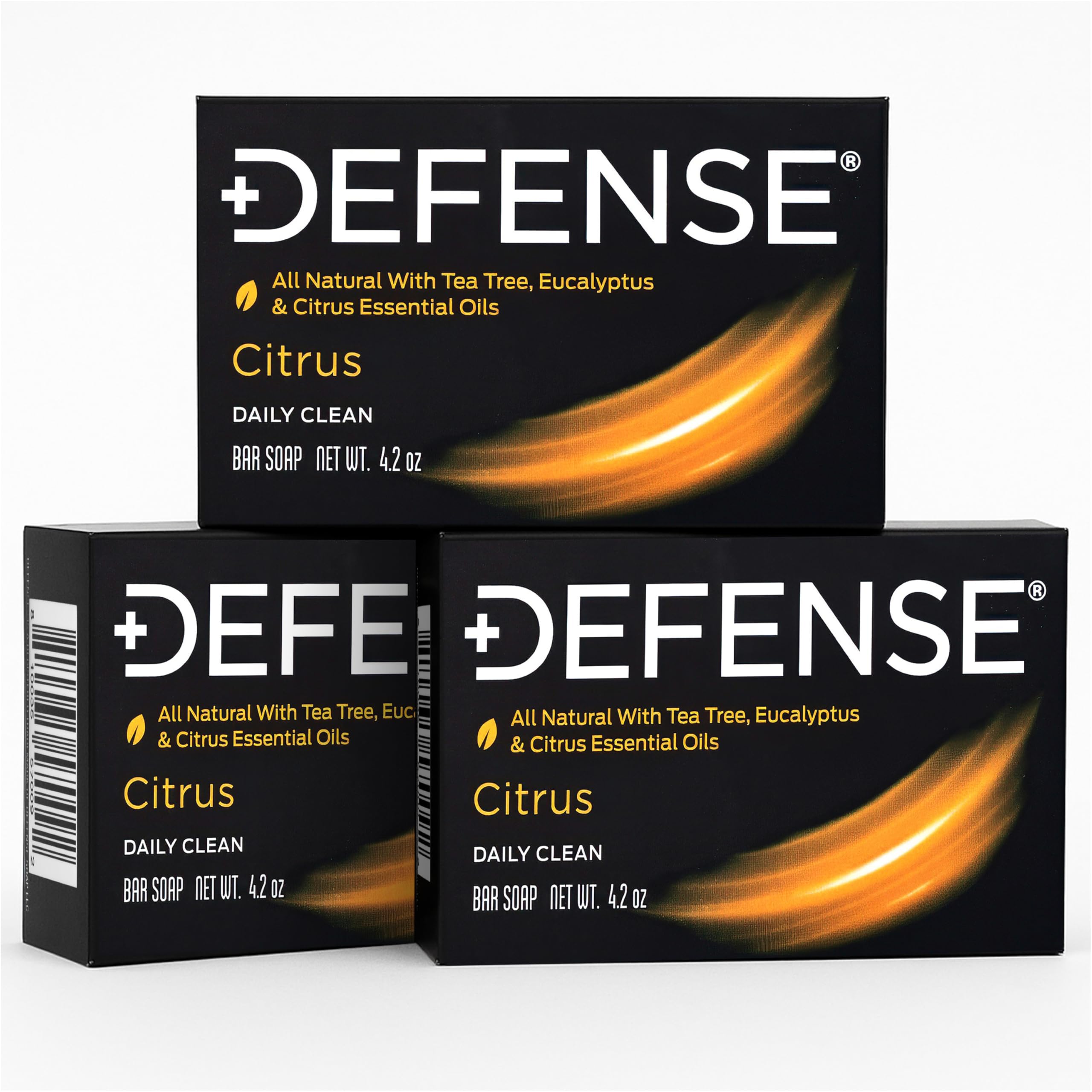 Defense Soap Citrus Bar, ideal para higiene diaria después de ejercicio intenso.