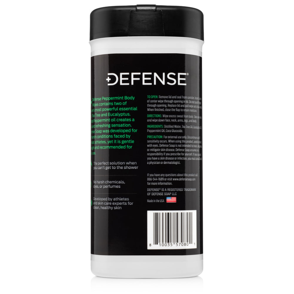 Defense Soap toallitas cuerpo sin colorantes y sulfatos opciones naturales