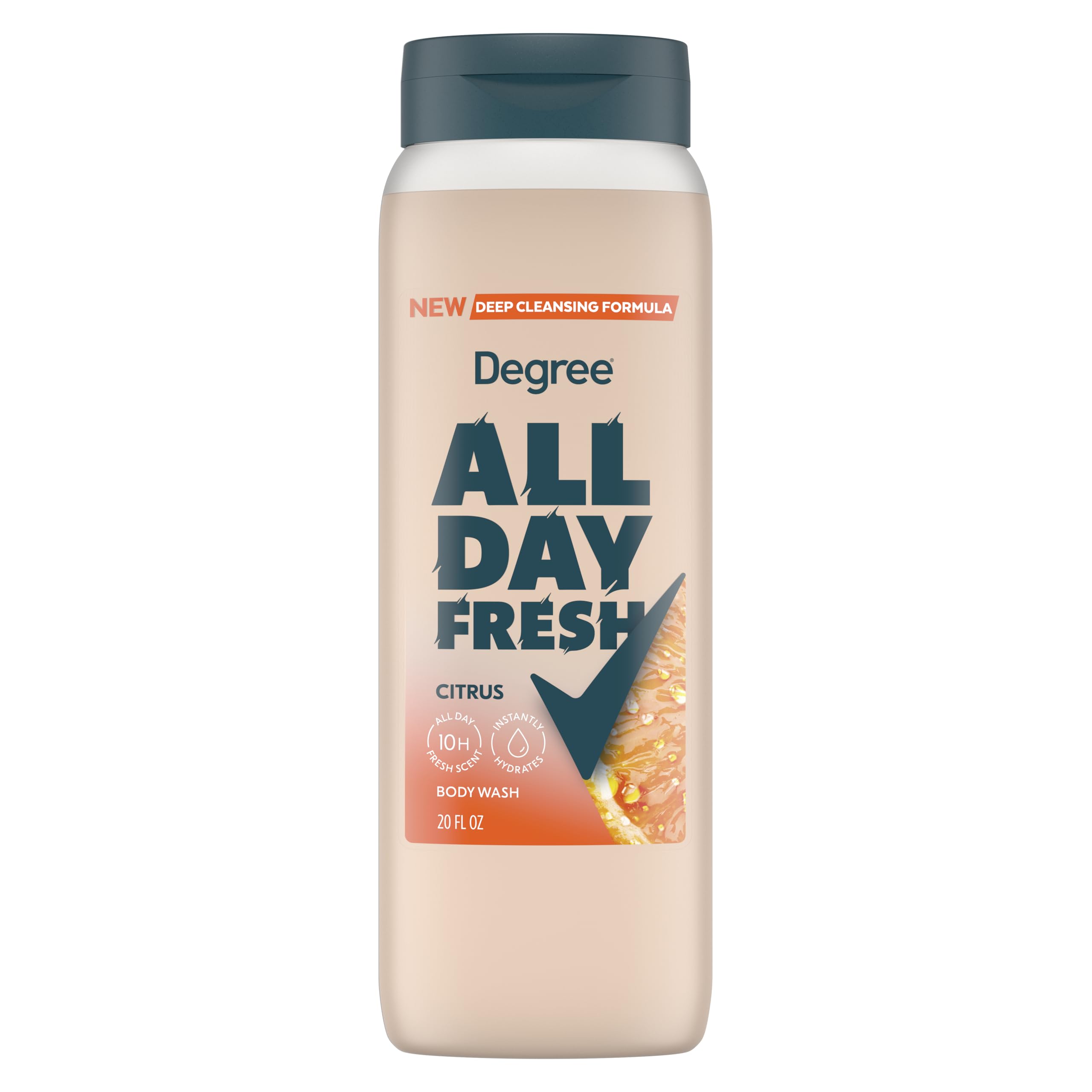 Degree All Day Fresh Citrus: botella con aroma cítrico para la ducha