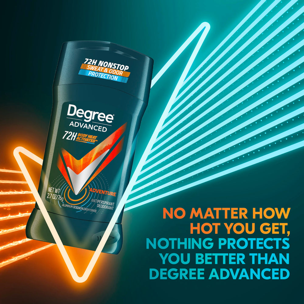 Fragancia ártica de Degree Cool Rush, sensación fresca todo el día.