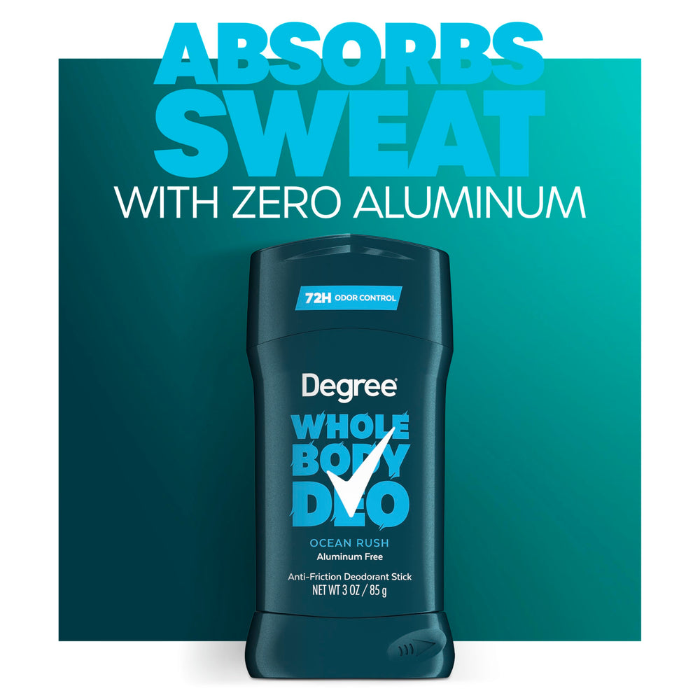 Degree Men proporciona sensación fresca para todo el cuerpo.