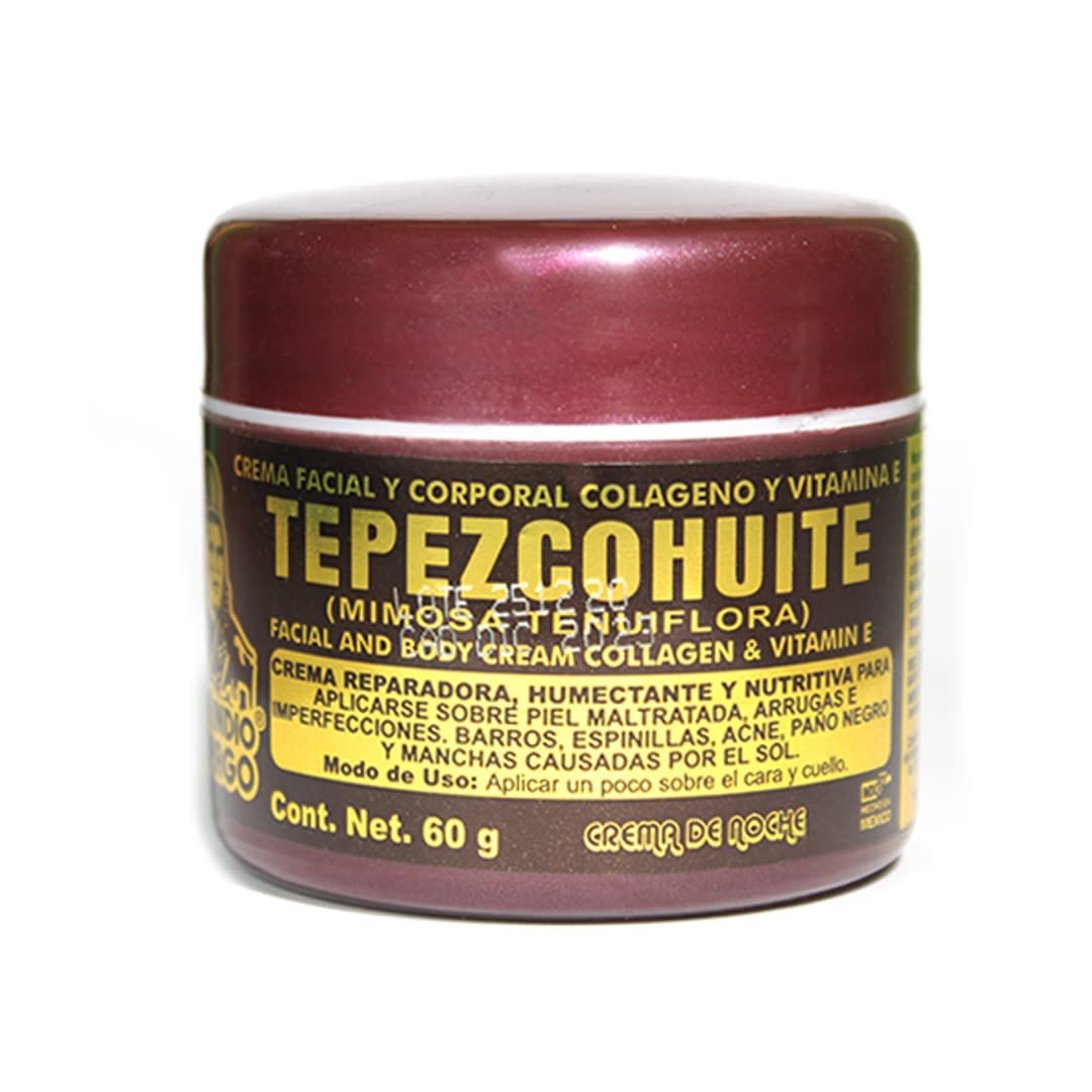 Del Indio Papago Tepezcohuite crema nocturna para hidratar piel facial y corporal