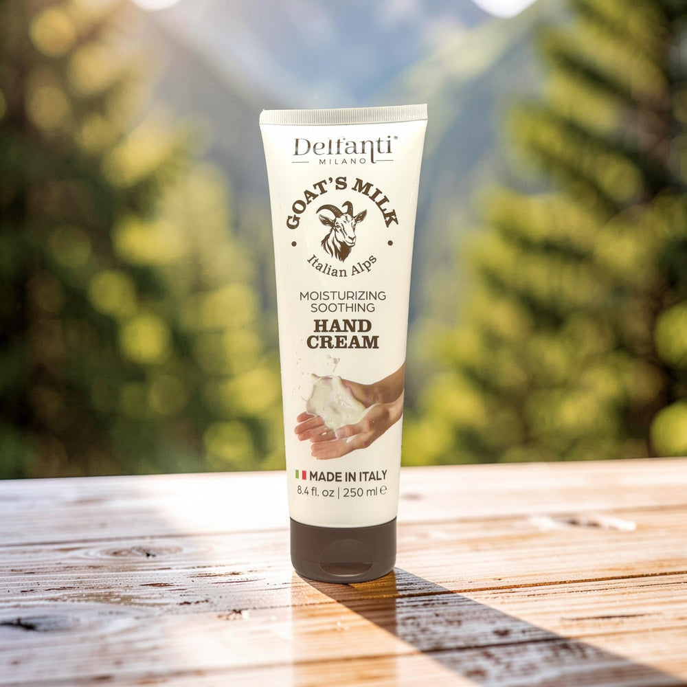 Fórmula italiana con argan y avena para una experiencia de lujo en manos.