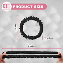 DEMAZALO scrunchies de seda 22 momme color07, compatibles con peinados diarios