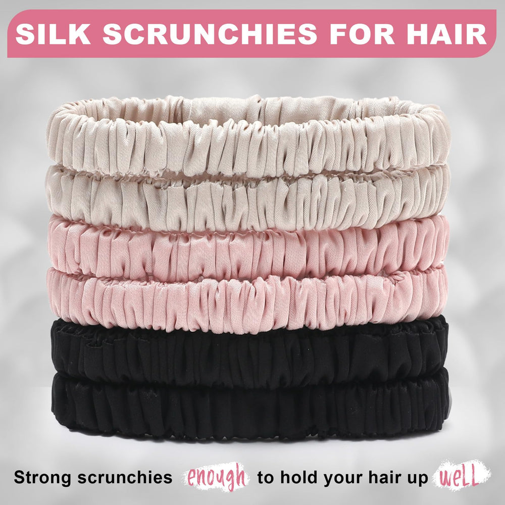 DEMAZALO lazo de seda para cabello, ideal para peinados diarios