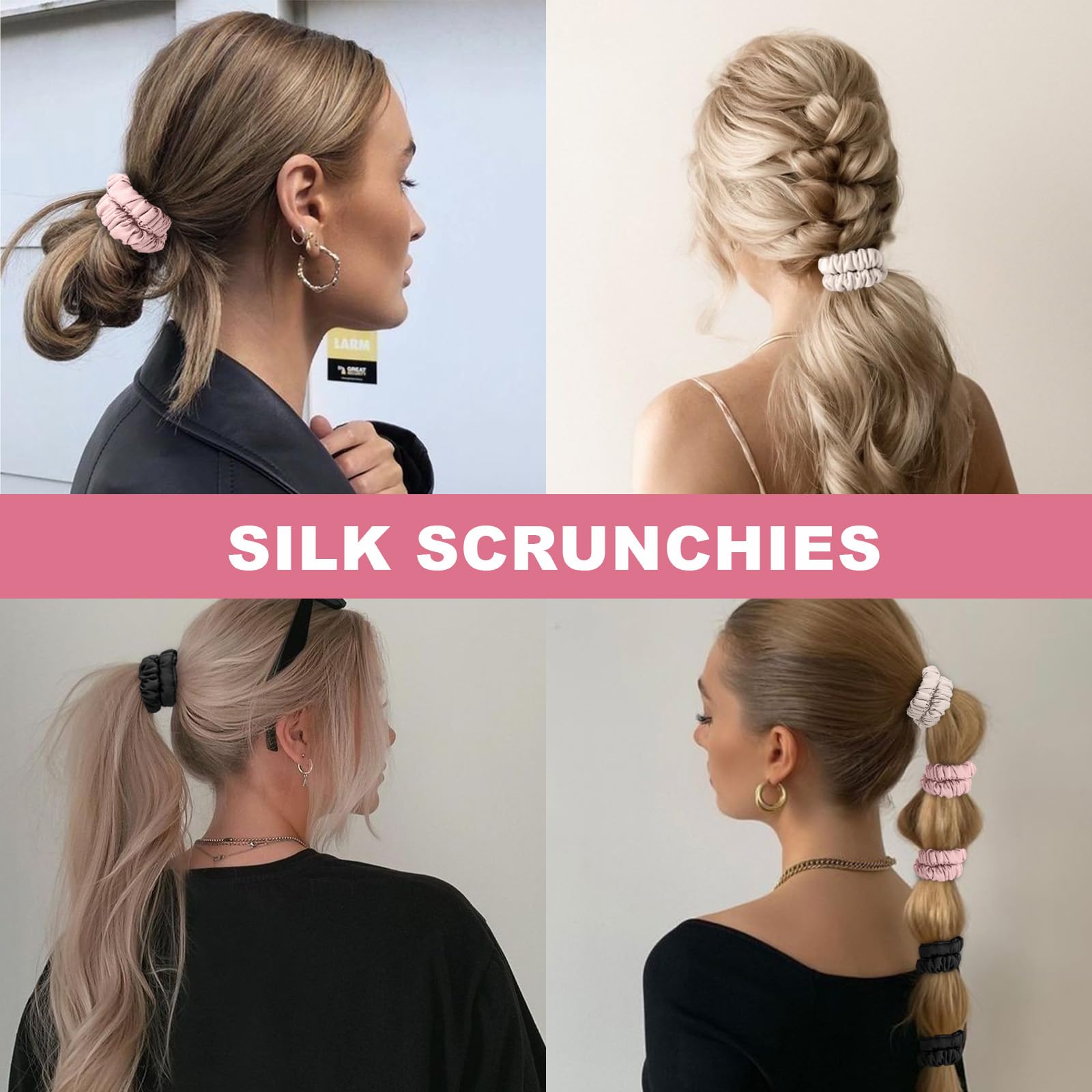 DEMAZALO lazo de seda para cabello regalo para mujeres y niñas
