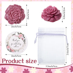 Demissle bolsas organza blancas para regalo con acabado delicado