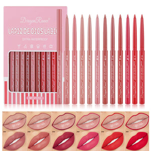 DENESTUP lapiz-labial 12 colores para delinear y definir labios con precisión.