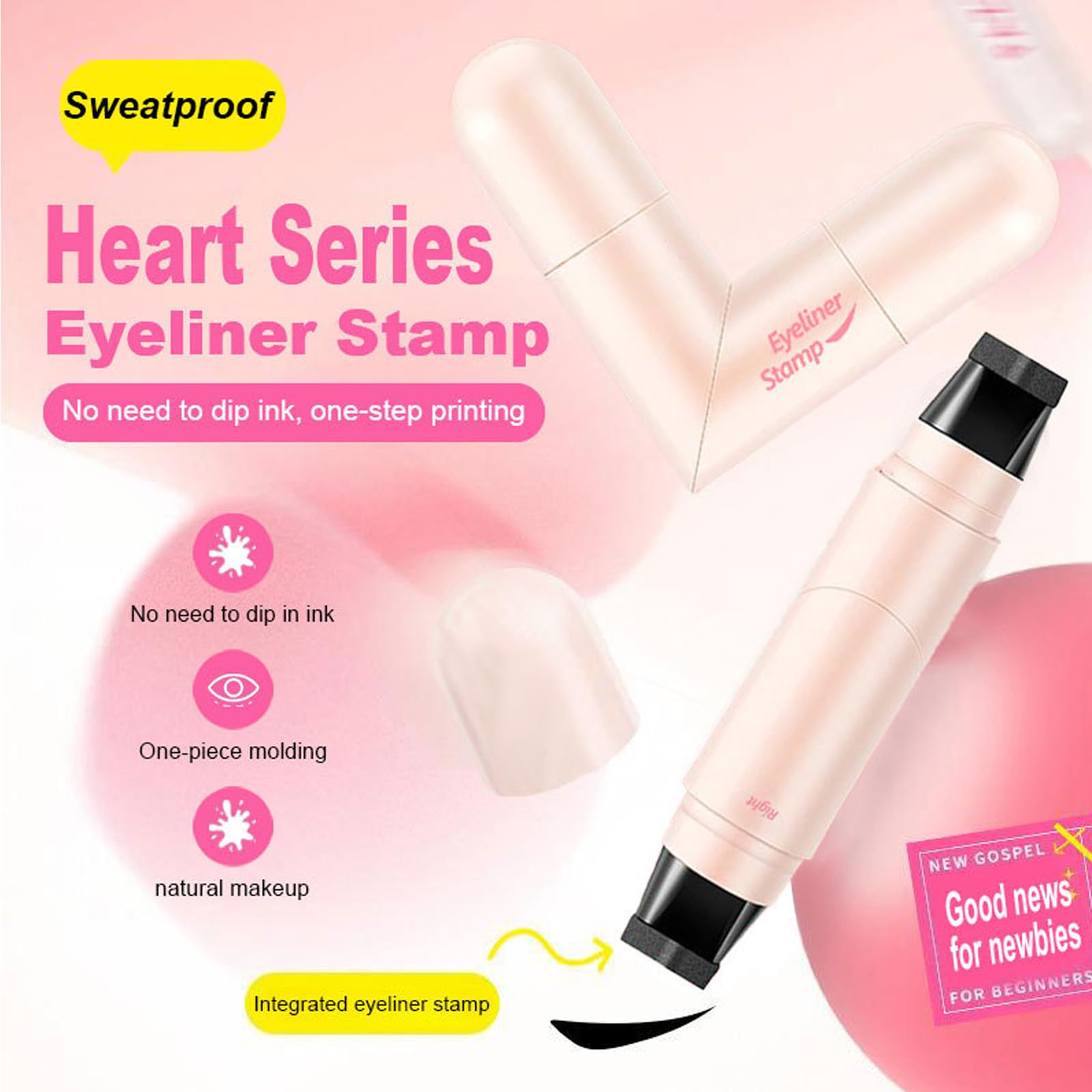 DENESTUP delineador imantado para fijación suave y fácil.