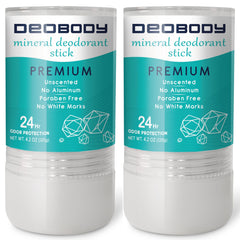 DEOBODY alumbre piedra para axilas, protección duradera y natural.