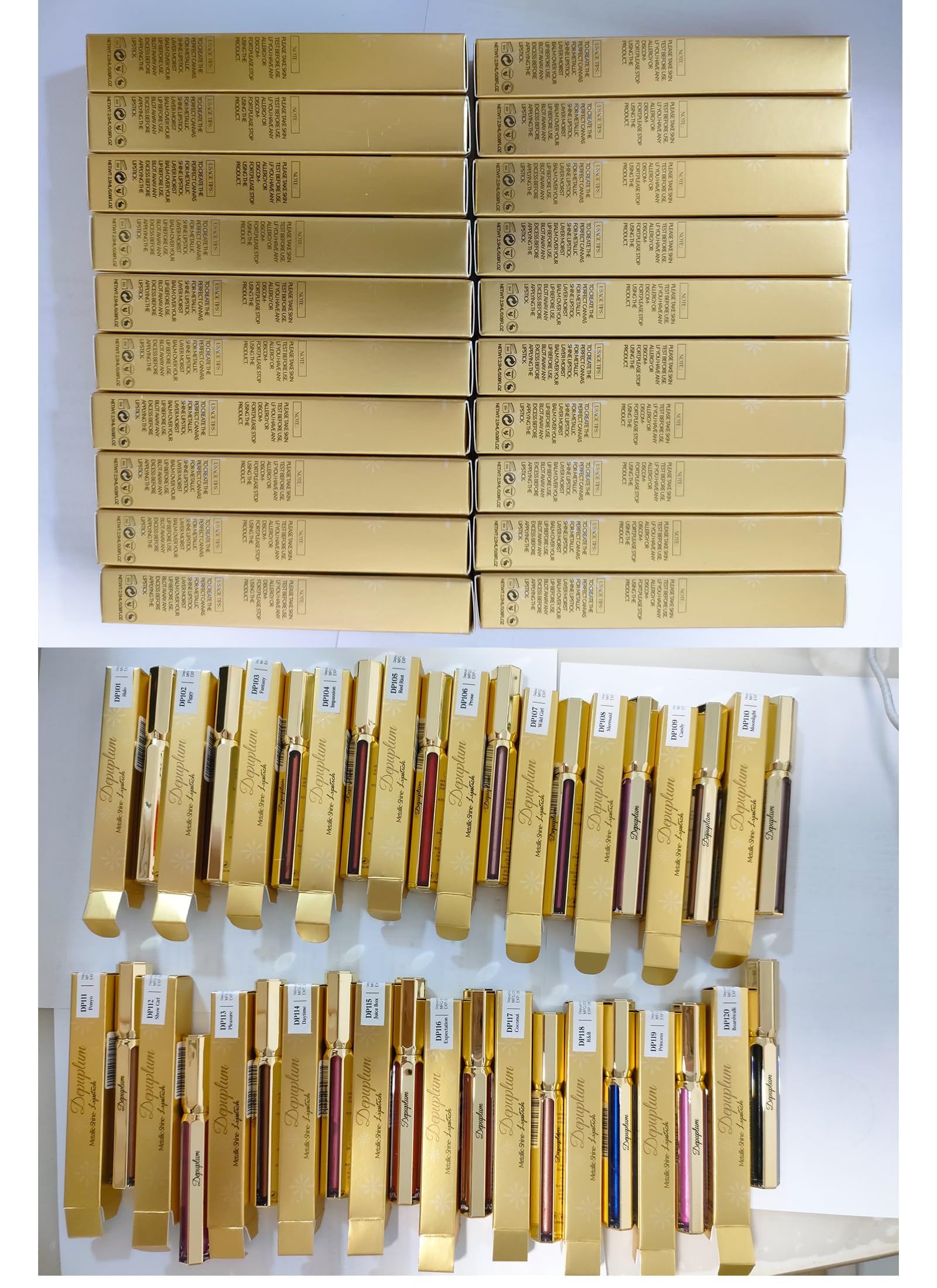 Depuplum labial metalico destellos efecto glamoroso