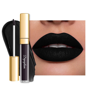 Depuplum Labial Mate Negro DM23: acabado mate intenso para looks nocturnos.