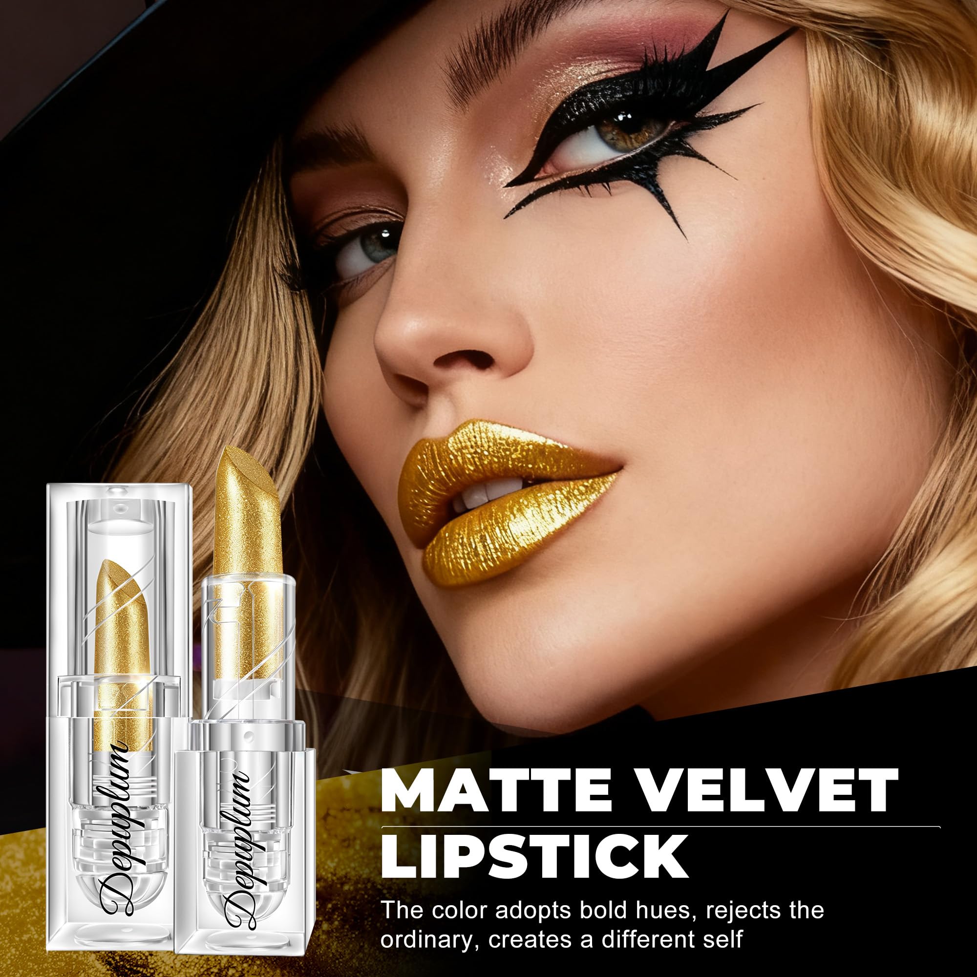 Depuplum Labial Oro Brillo Aplicación: suave aplicación para color intenso.