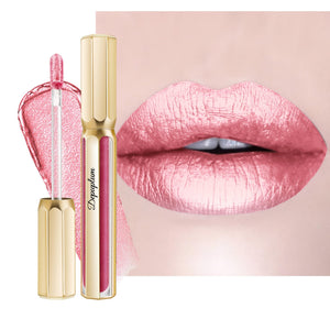 Depuplum labio metalizado rosa claro Daytime, acabado luminoso y brillo suave.